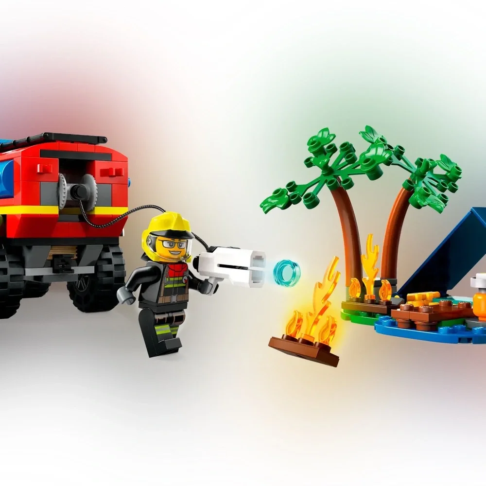 LEGO 60412 4x4 Fire Truck with Rescue Boat retired - Picture 3 of 16